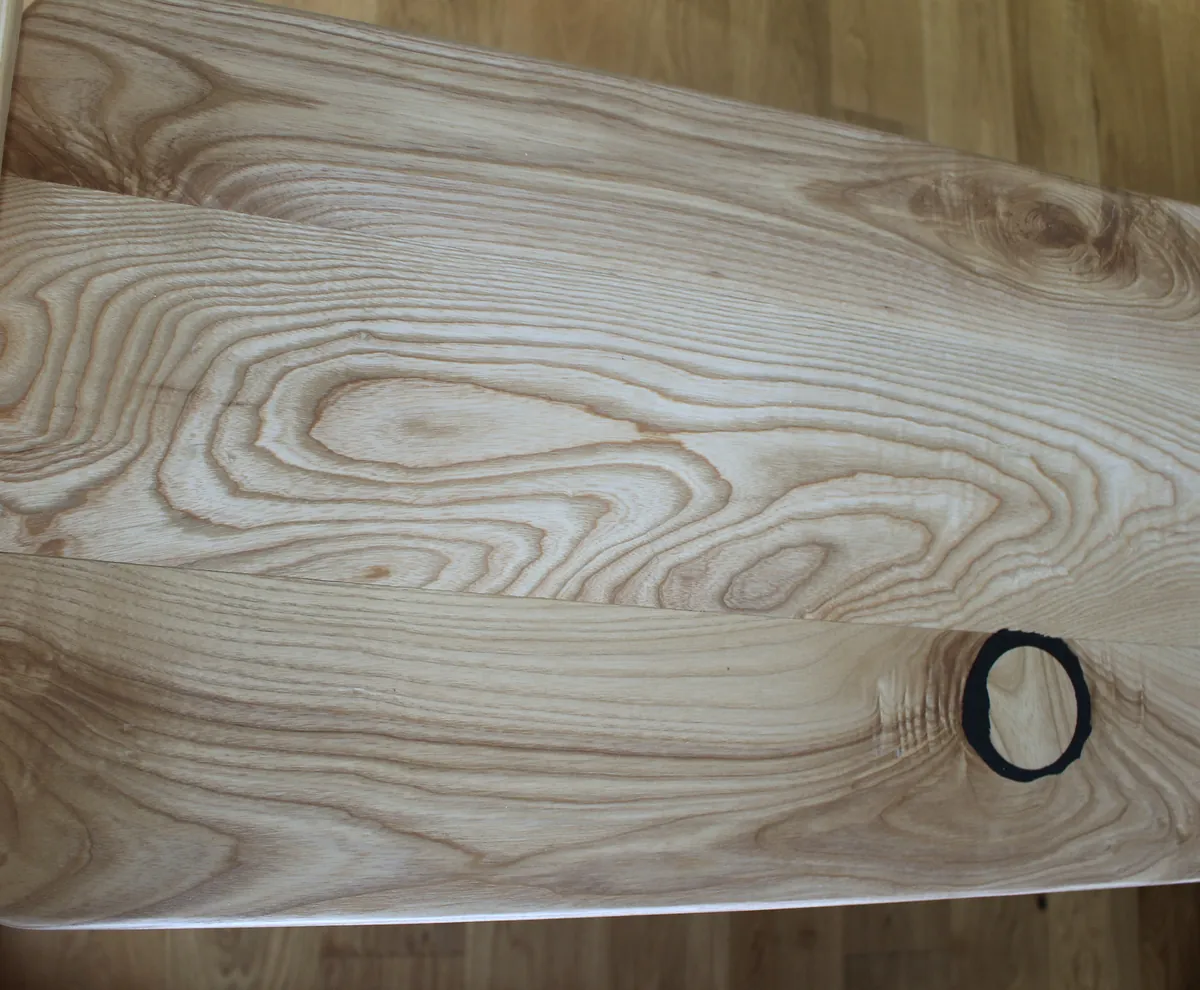 Trinity — knot fill, ash dowel